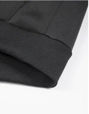 2 Pcs Men's Fleece Plain Zipper Track Suit - Image 7