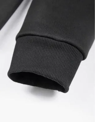 2 Pcs Men's Fleece Plain Zipper Track Suit - Image 8